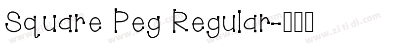 Square Peg Regular字体转换